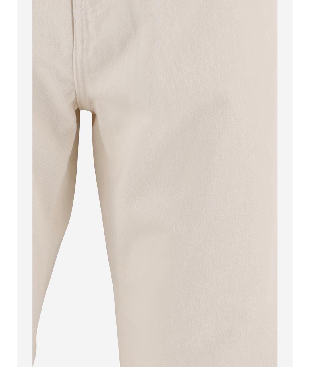 CARHARTT WIP Бежевые хлопковые повседневные брюки, фото 3