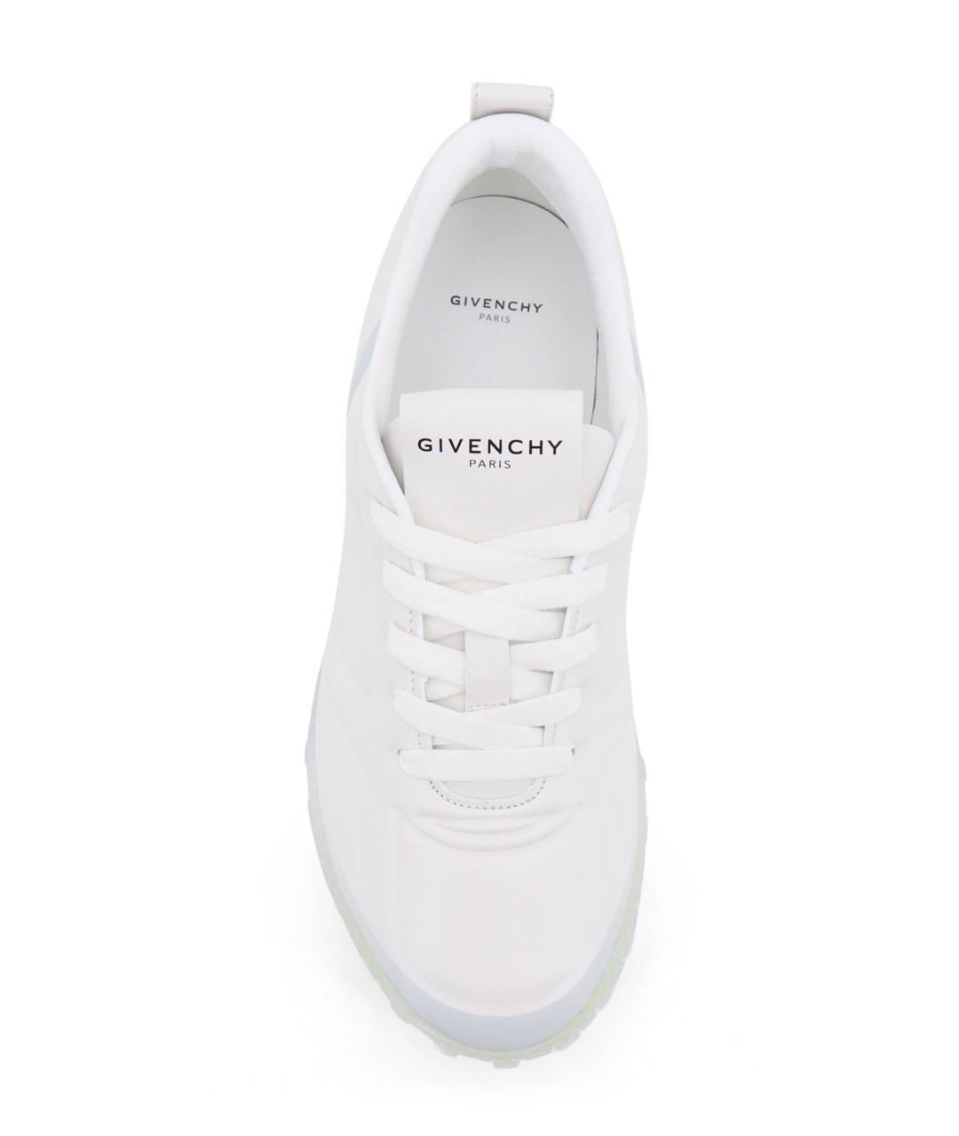 GIVENCHY Белые кожаные низкие кроссовки / кеды, фото 5