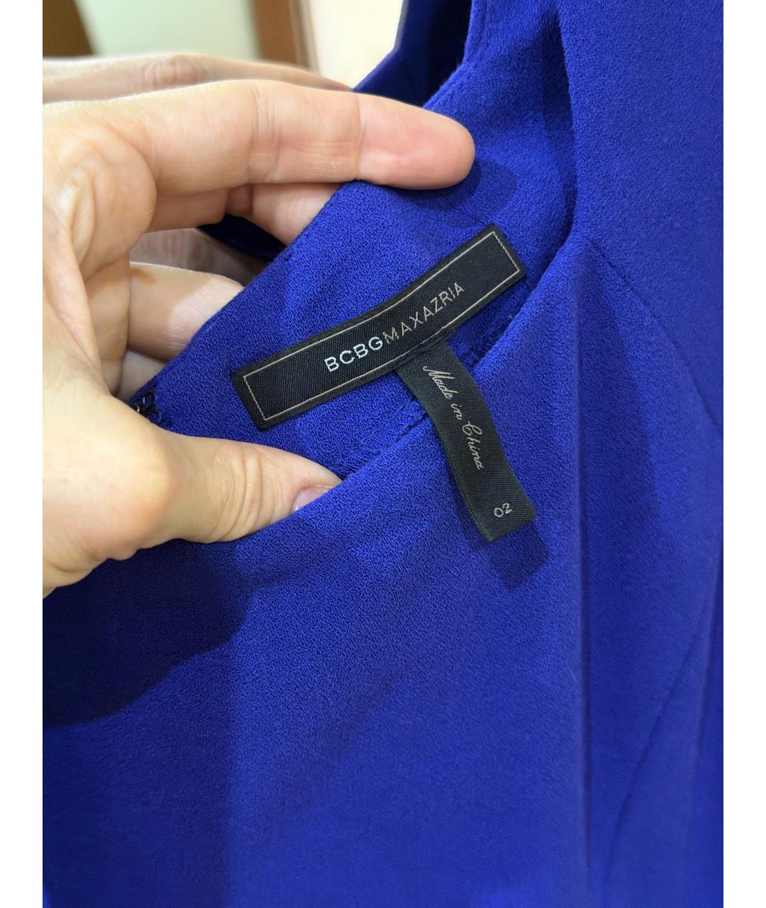 BCBG MAXAZRIA Синее вечернее платье, фото 3