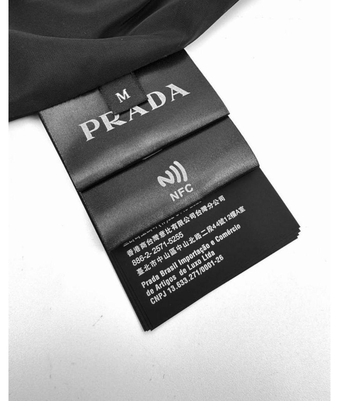 PRADA Антрацитовая атласная куртка, фото 3