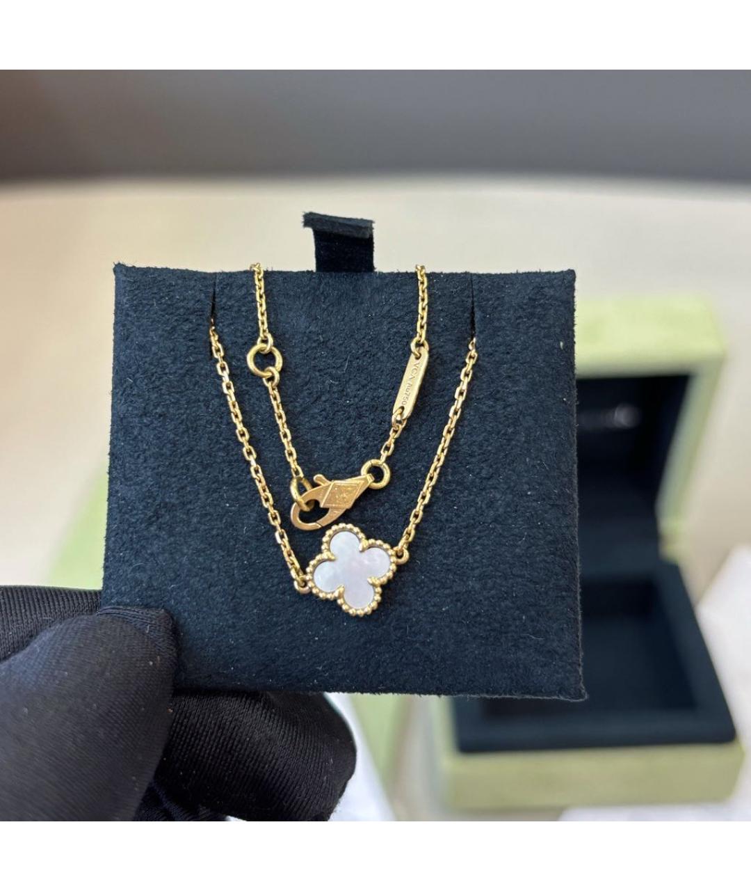 VAN CLEEF & ARPELS Белый браслет из желтого золота, фото 2