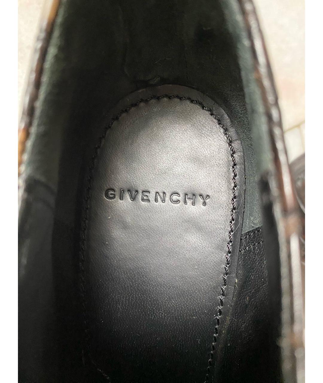 GIVENCHY Коричневые кожаные ботильоны, фото 5