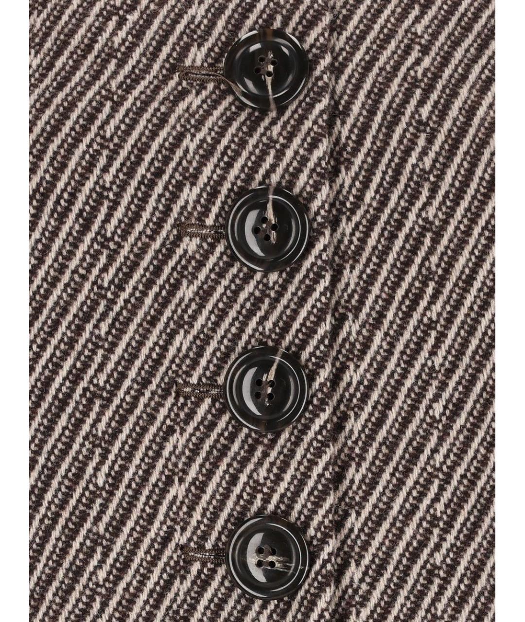 EMPORIO ARMANI Коричневый полиэстеровый жакет/пиджак, фото 4