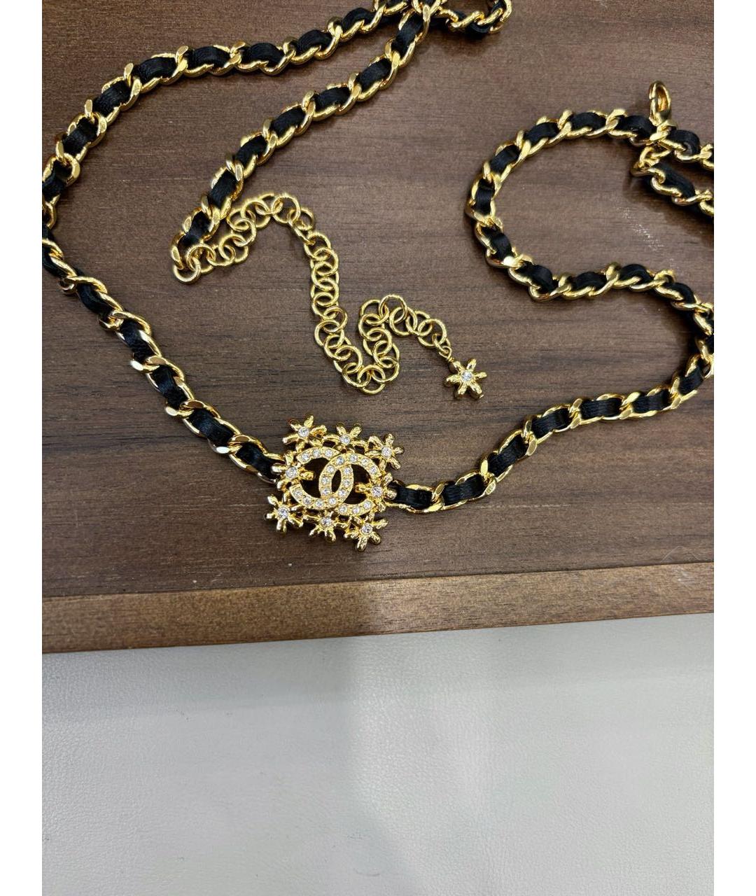 CHANEL Черное колье, фото 2