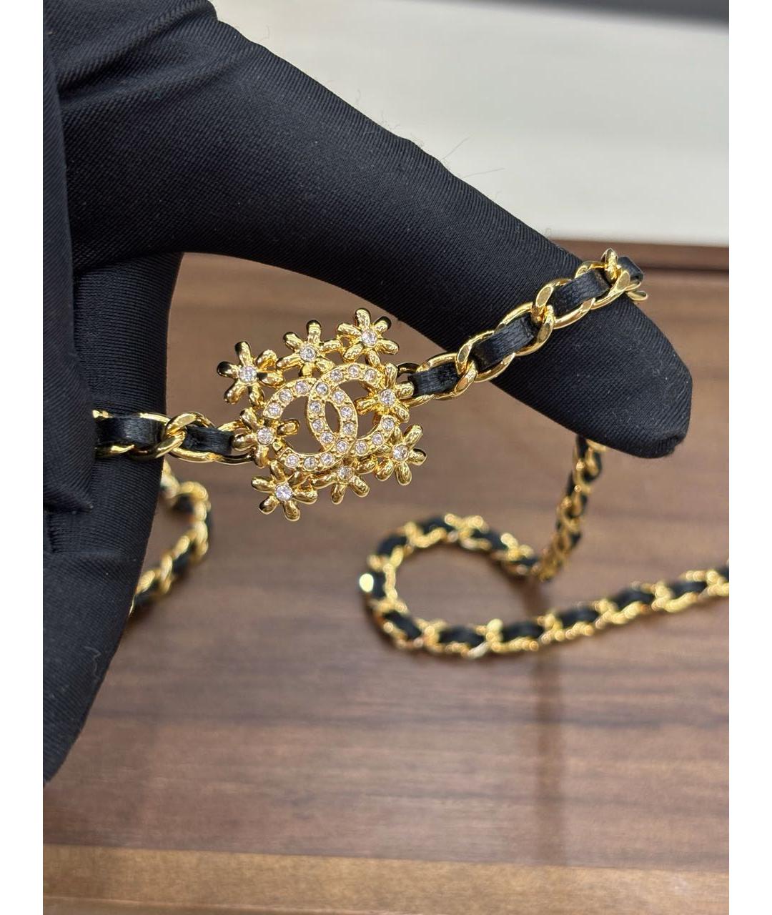 CHANEL Черное колье, фото 3