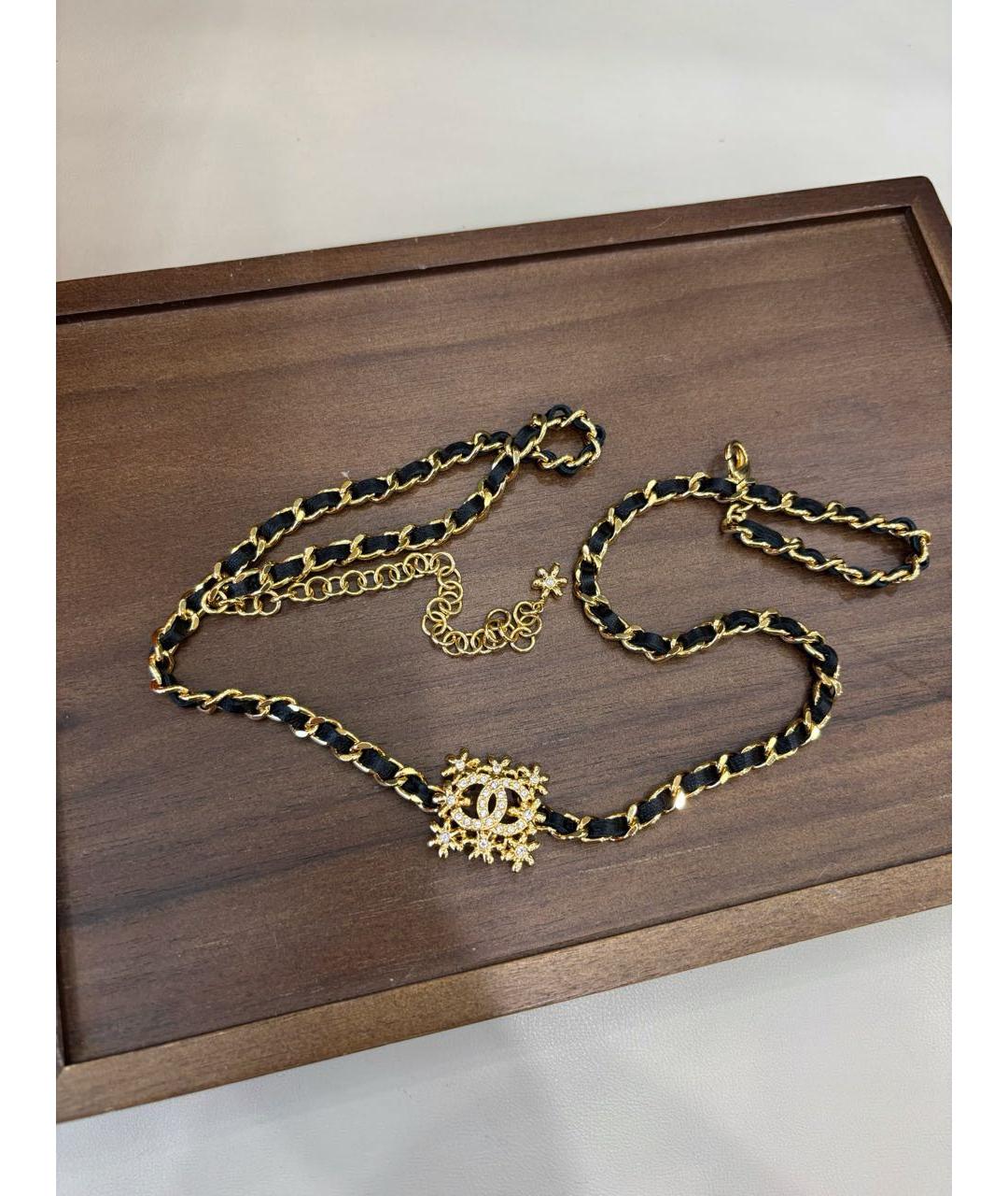 CHANEL Черное колье, фото 8