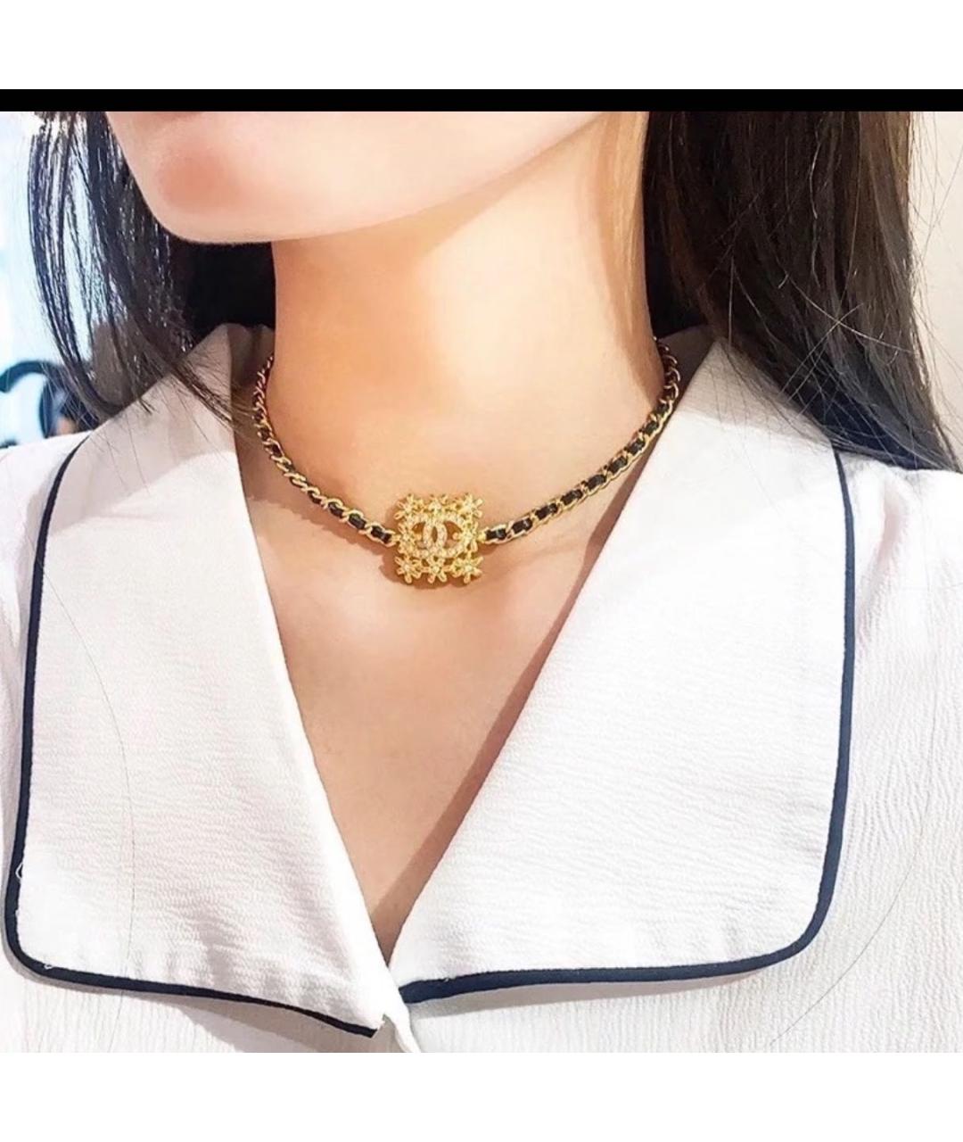 CHANEL Черное колье, фото 7