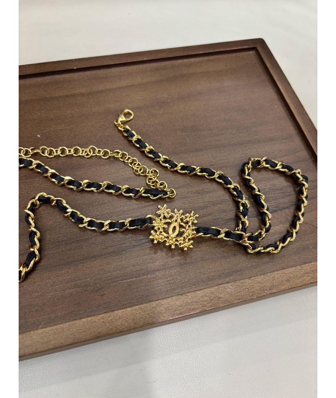 CHANEL Черное колье, фото 6