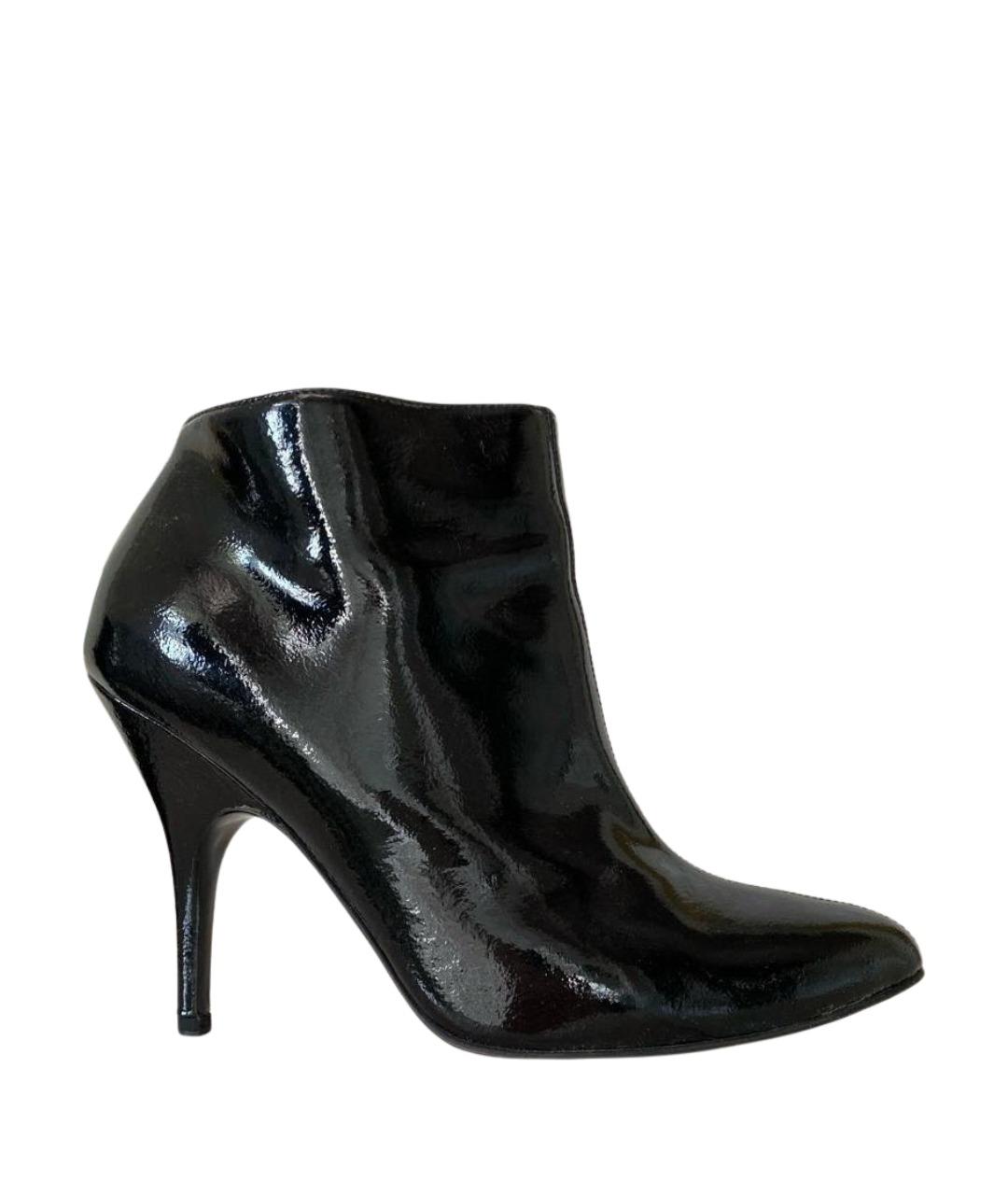 LANVIN Черные кожаные ботильоны, фото 1