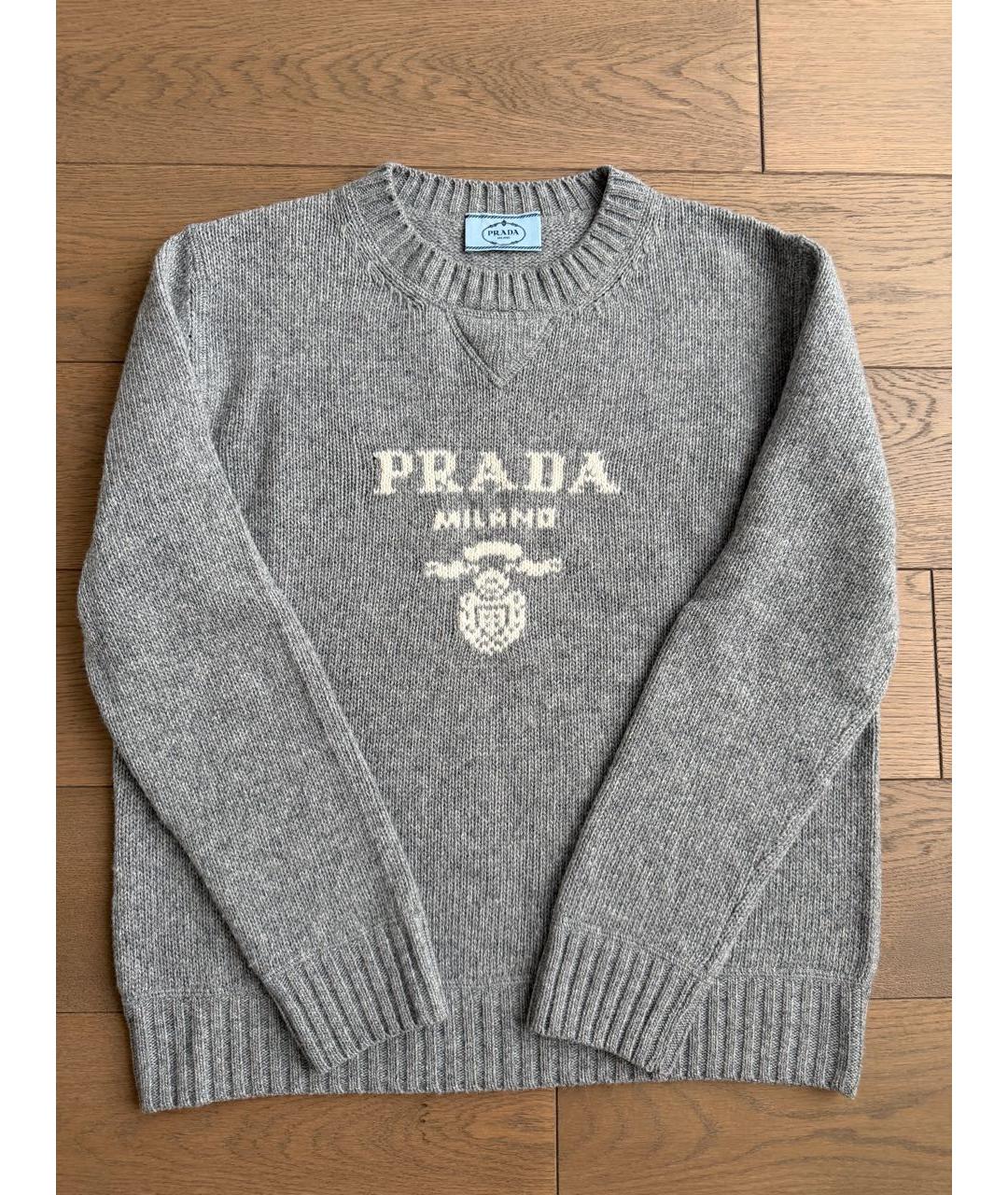 PRADA Серый джемпер / свитер, фото 4