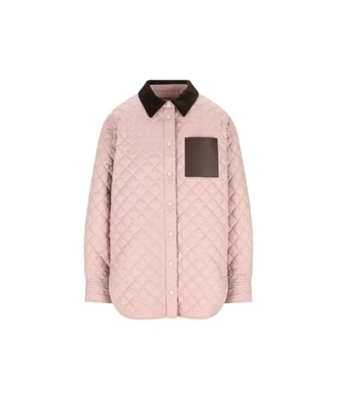 LOEWE Розовая полиэстеровая куртка, фото 1