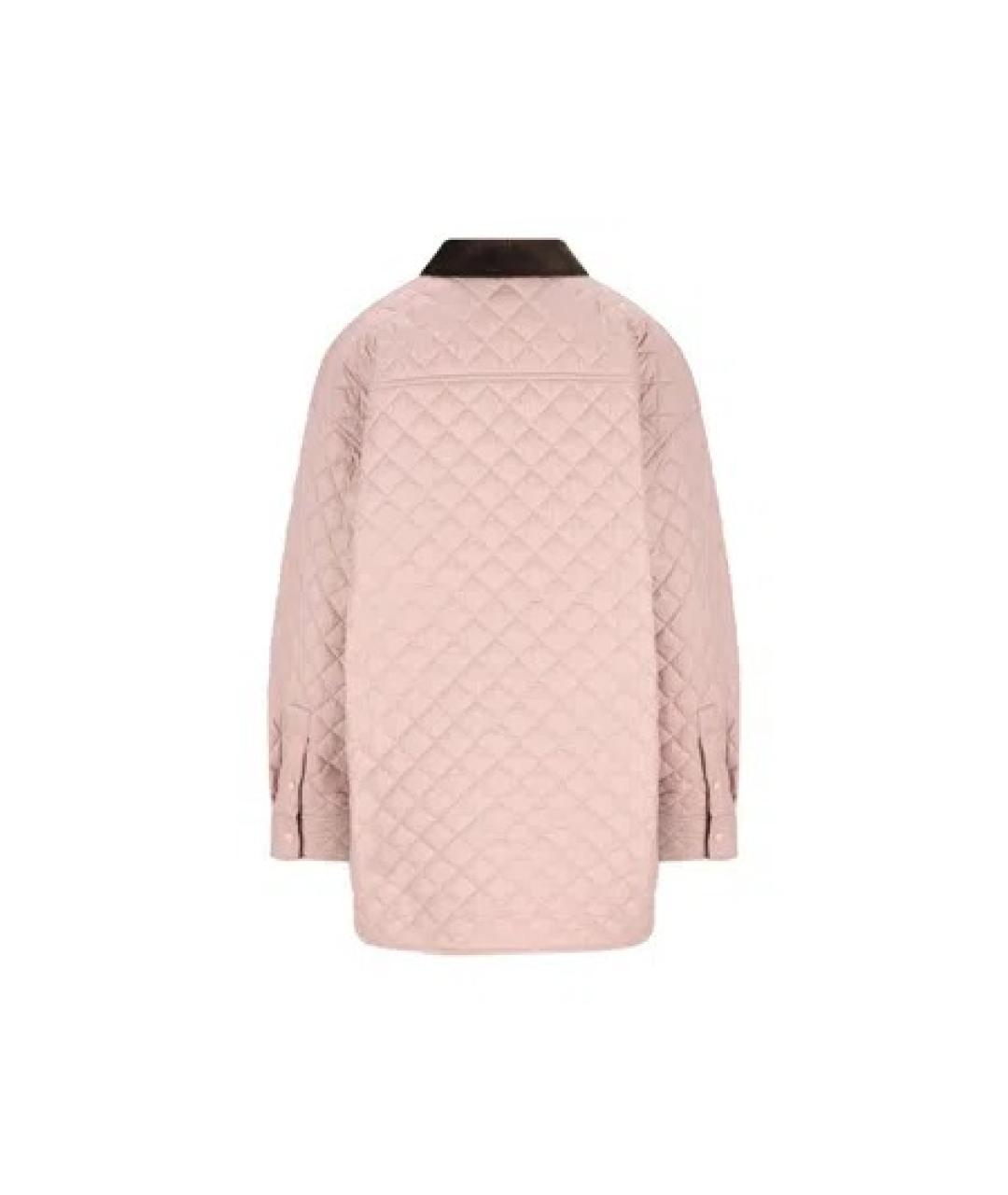 LOEWE Розовая полиэстеровая куртка, фото 3