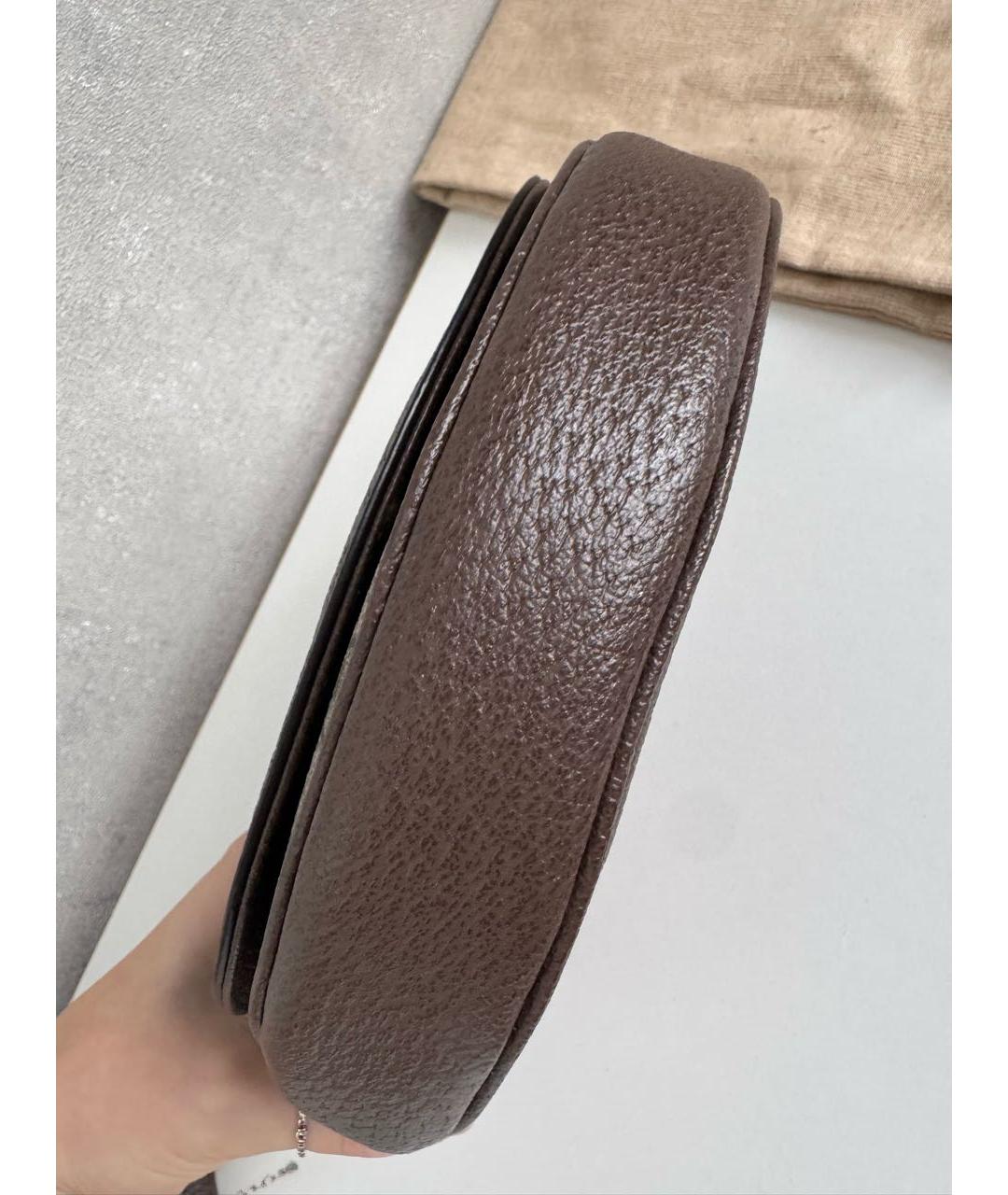 GUCCI Бежевая сумка через плечо из канвы, фото 4