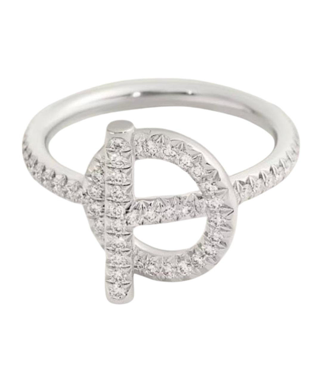 HERMES Серебряное кольцо из белого золота, фото 1