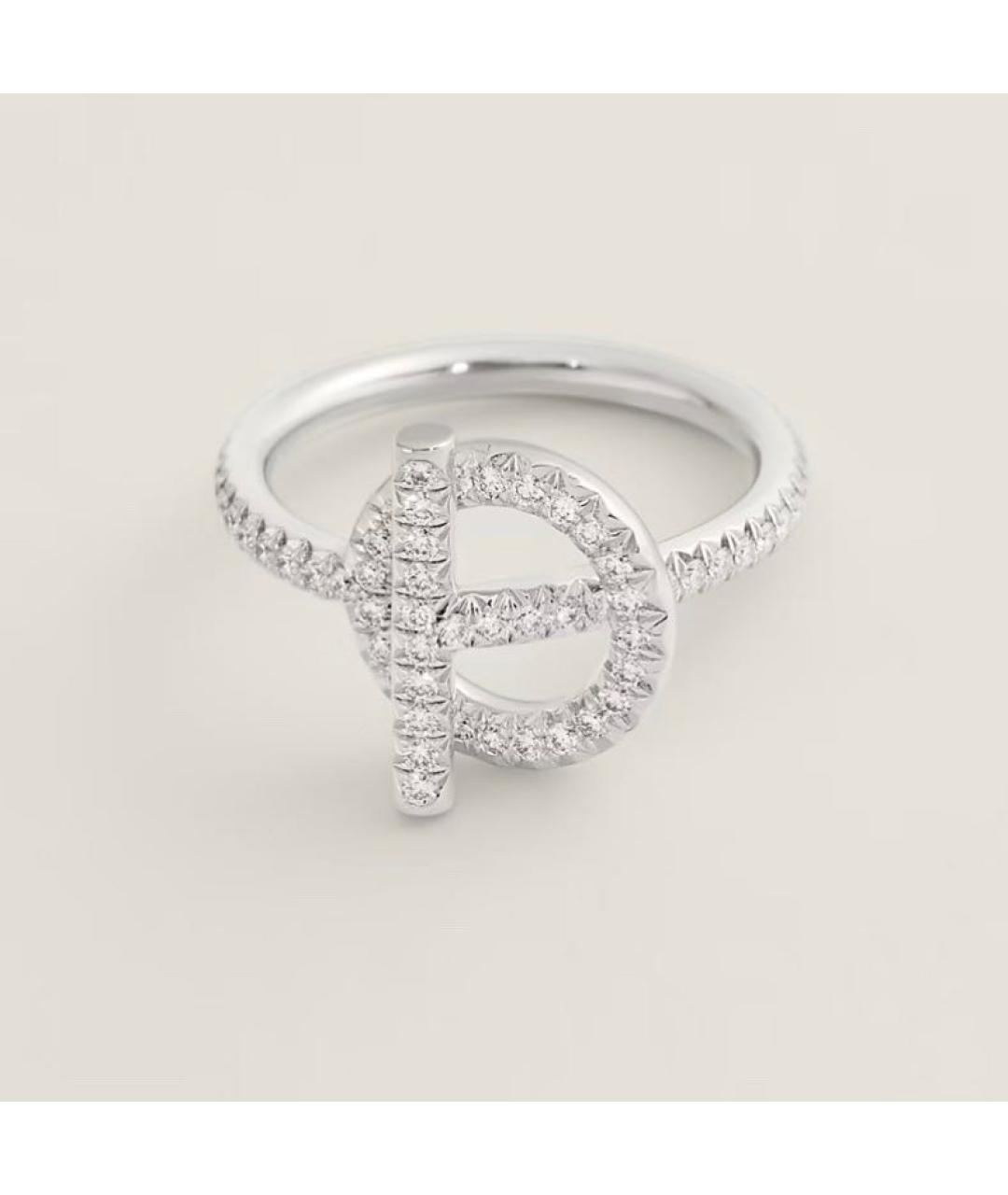 HERMES Серебряное кольцо из белого золота, фото 7
