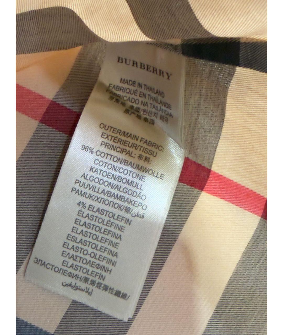 BURBERRY Хлопковая рубашка, фото 5