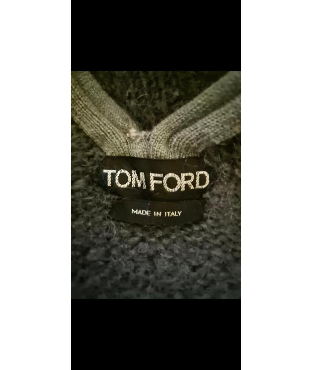 TOM FORD Серый шерстяной джемпер / свитер, фото 4