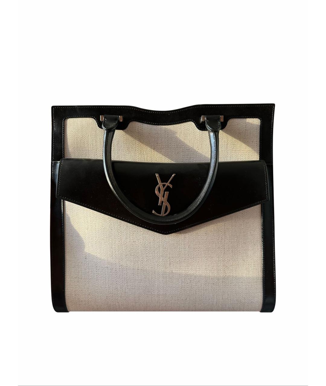 SAINT LAURENT Бежевая сумка тоут, фото 1