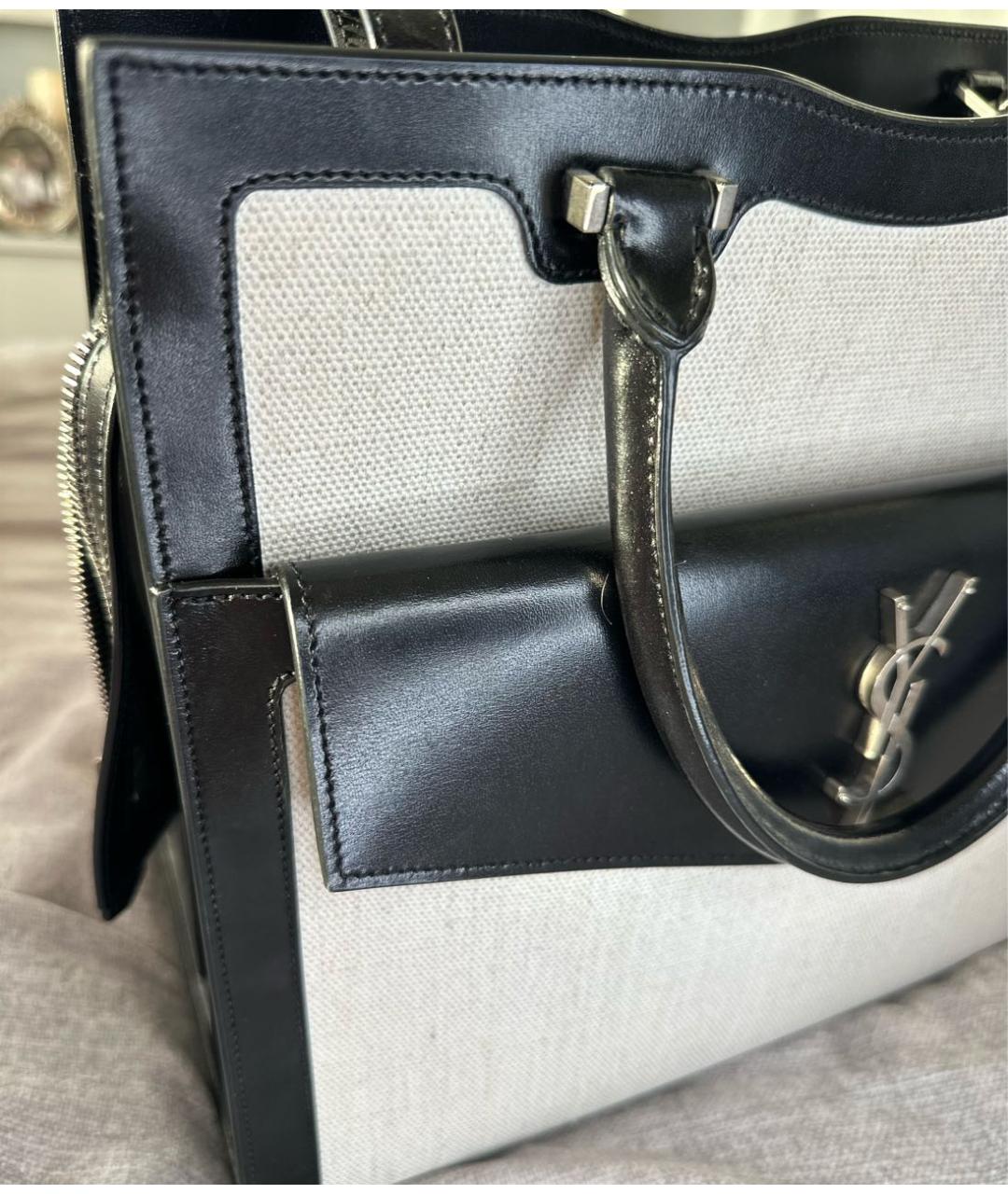 SAINT LAURENT Бежевая сумка тоут, фото 4