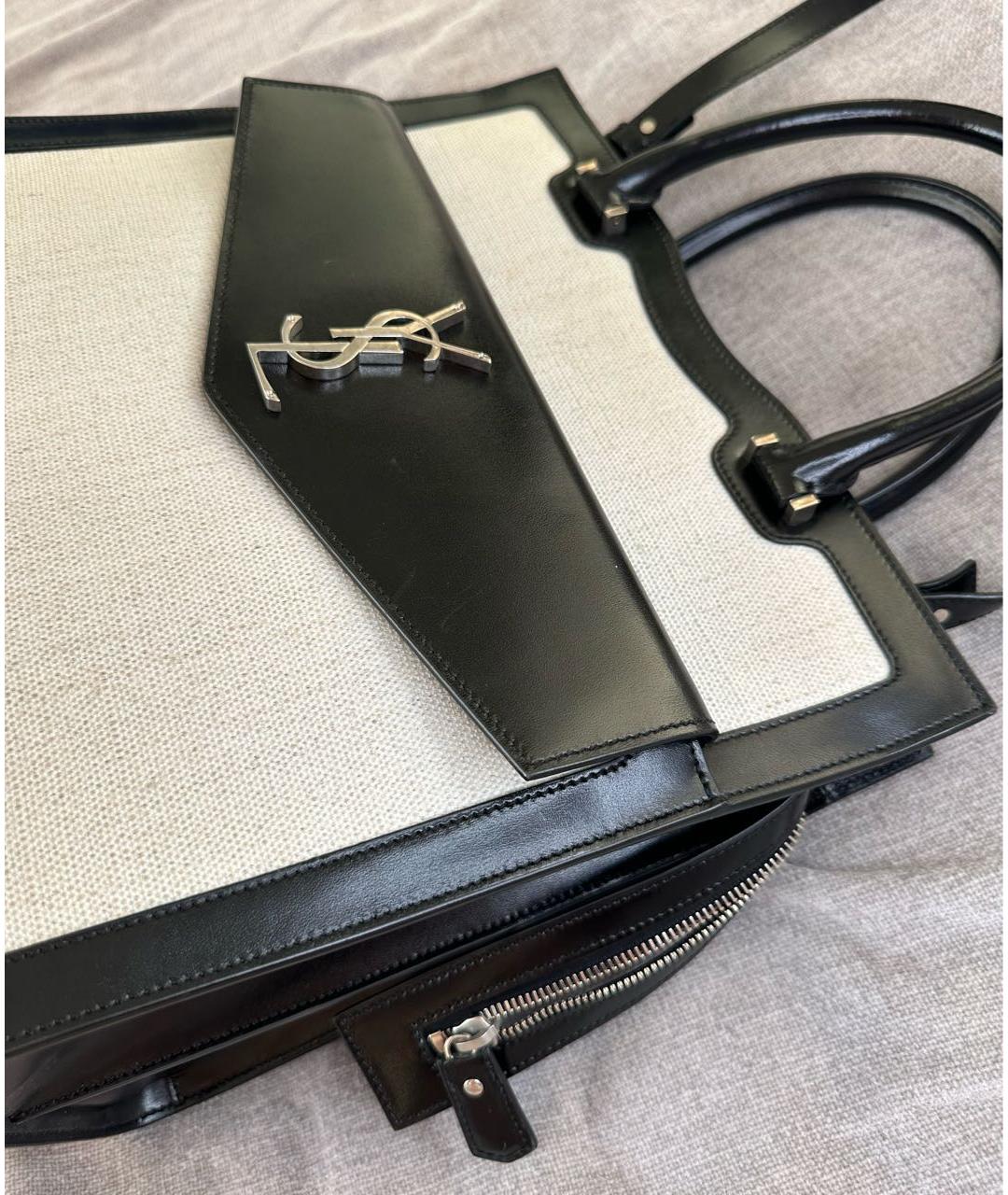SAINT LAURENT Бежевая сумка тоут, фото 7