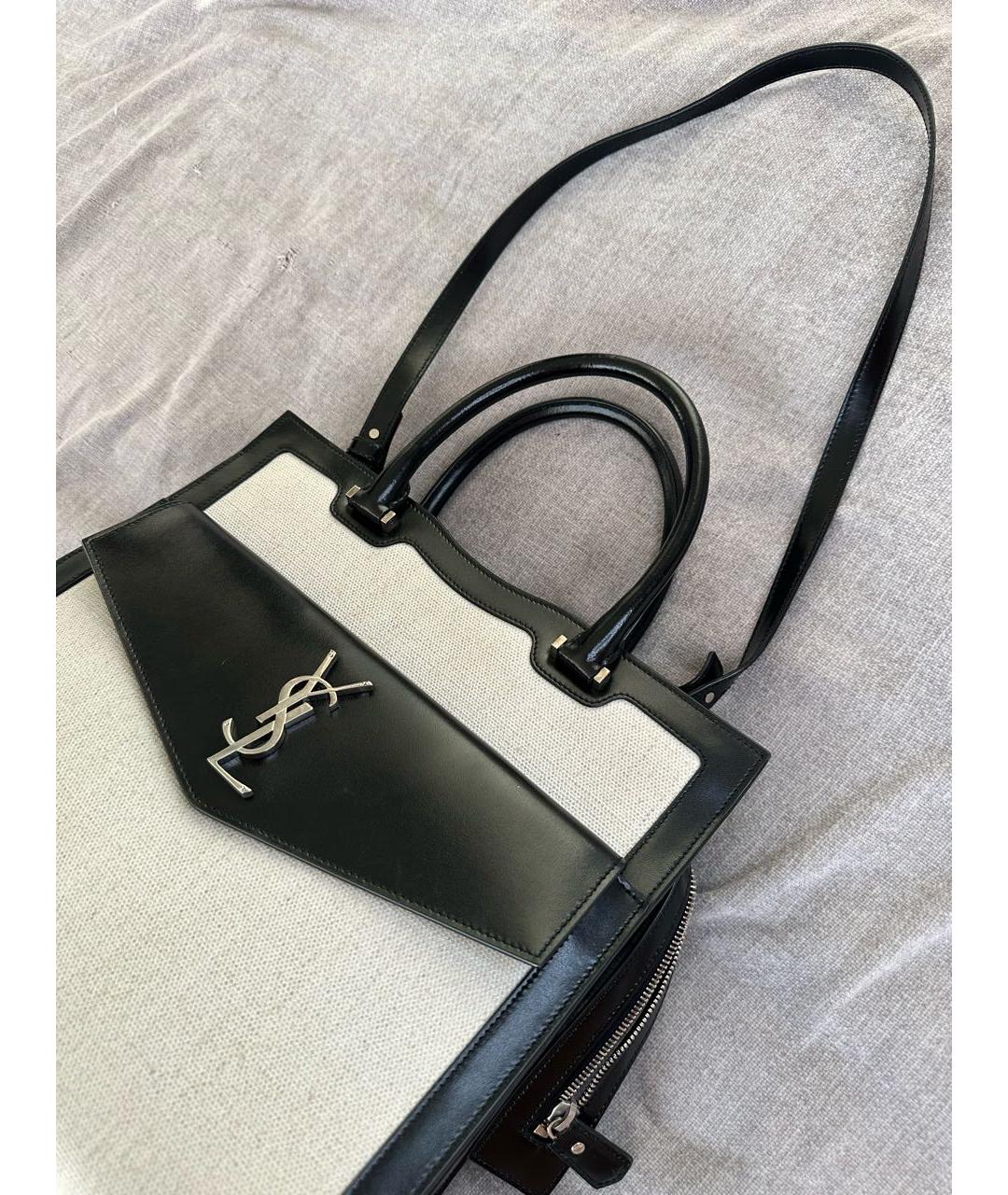 SAINT LAURENT Бежевая сумка тоут, фото 6