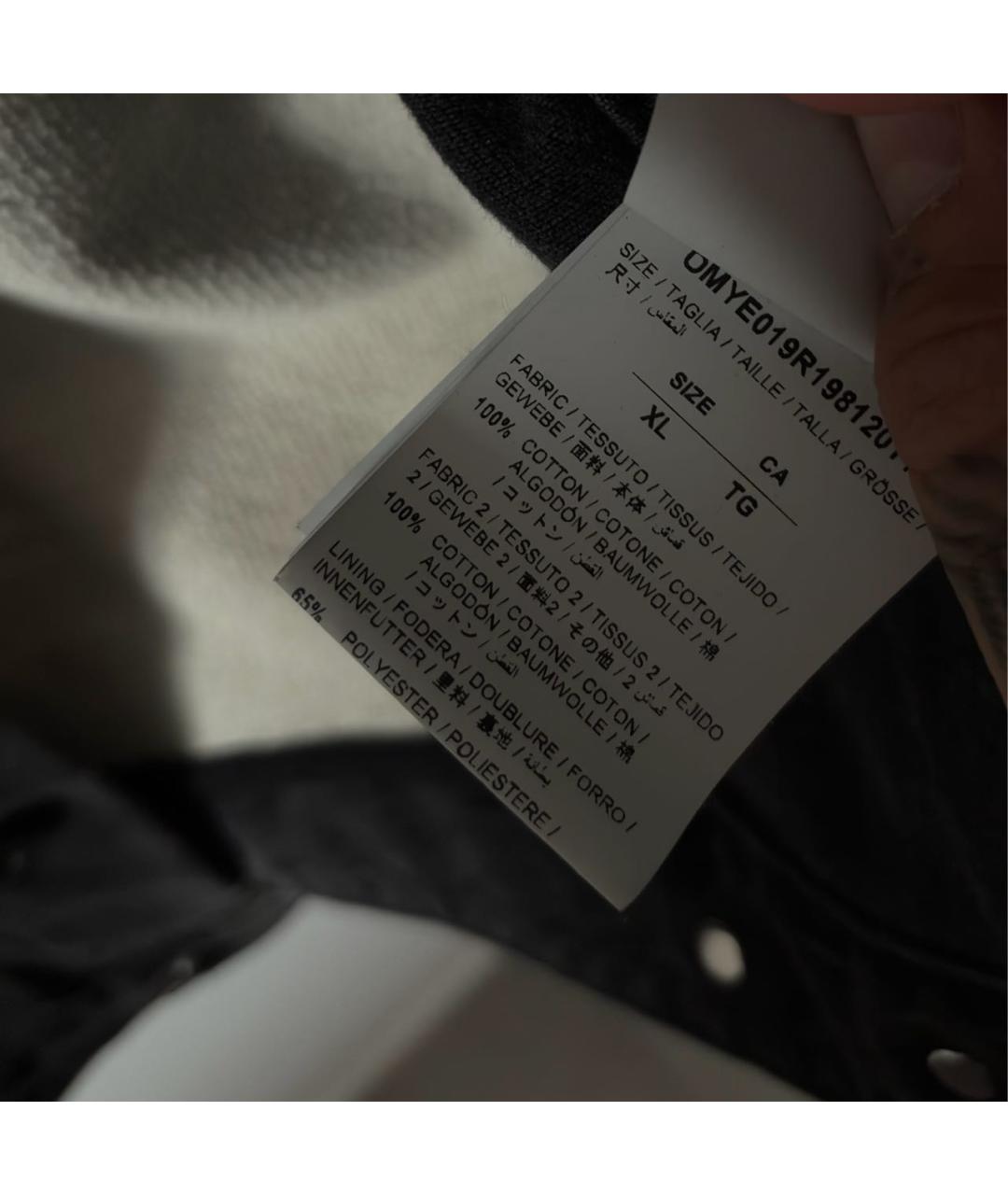 OFF-WHITE Антрацитовая деним куртка, фото 3