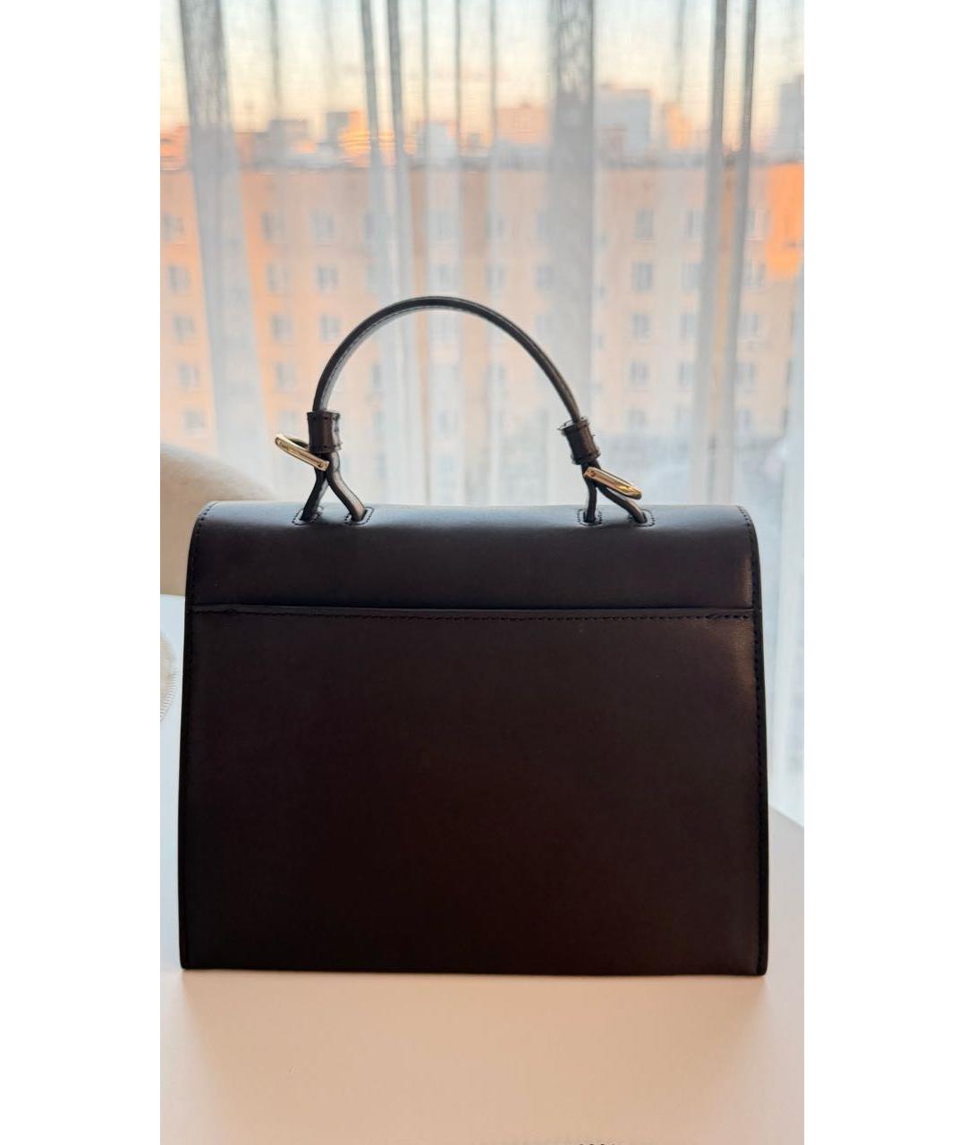 FURLA Коричневая кожаная сумка с короткими ручками, фото 3