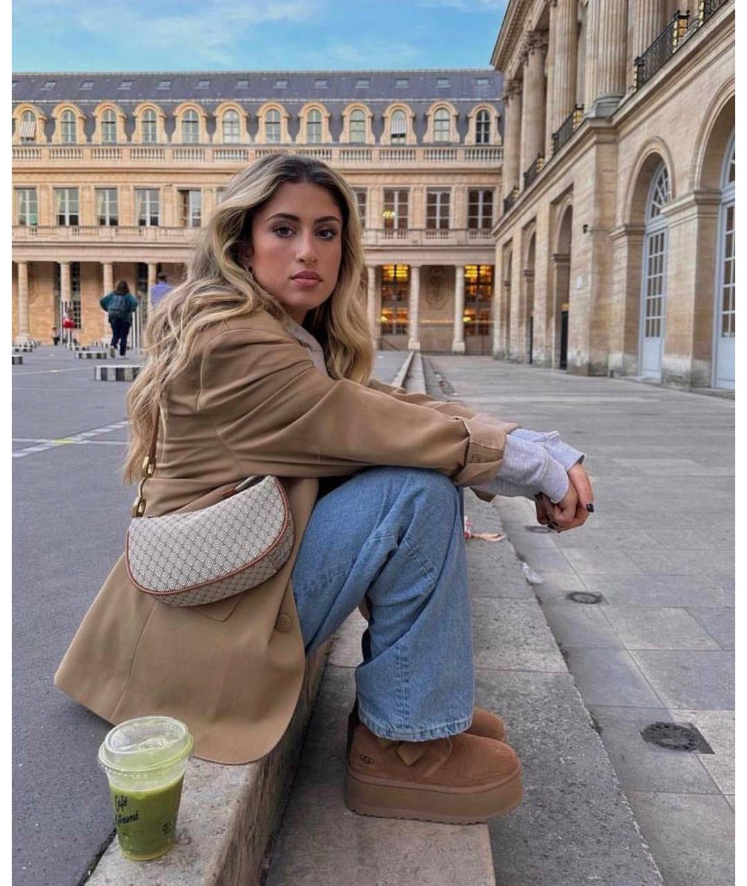 UGG Коричневые замшевые ботинки, фото 4