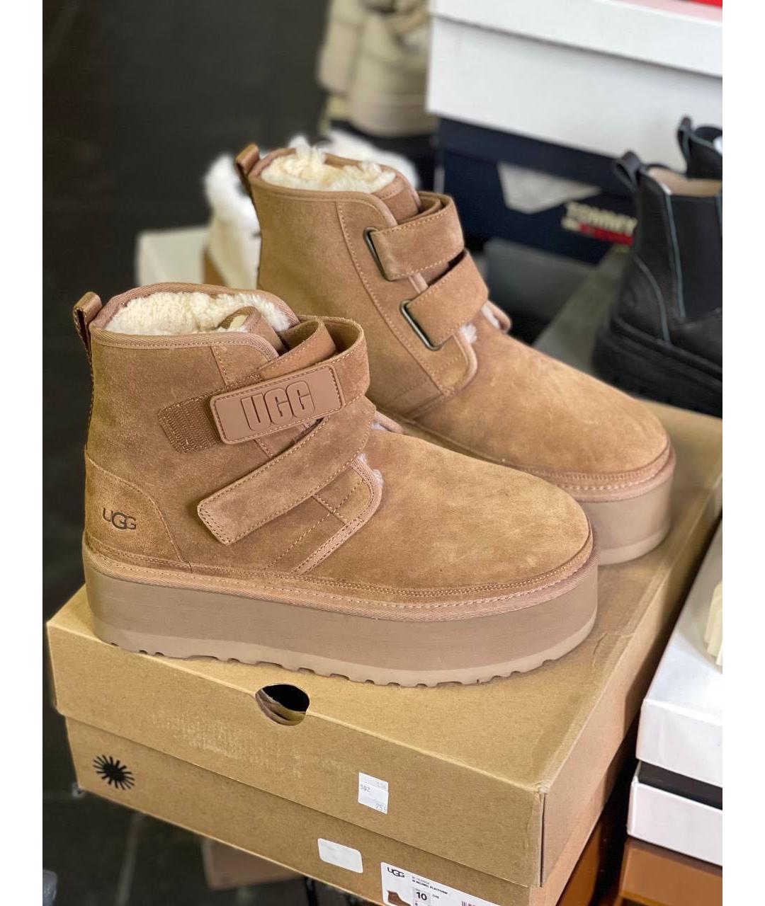 UGG Коричневые замшевые ботинки, фото 2