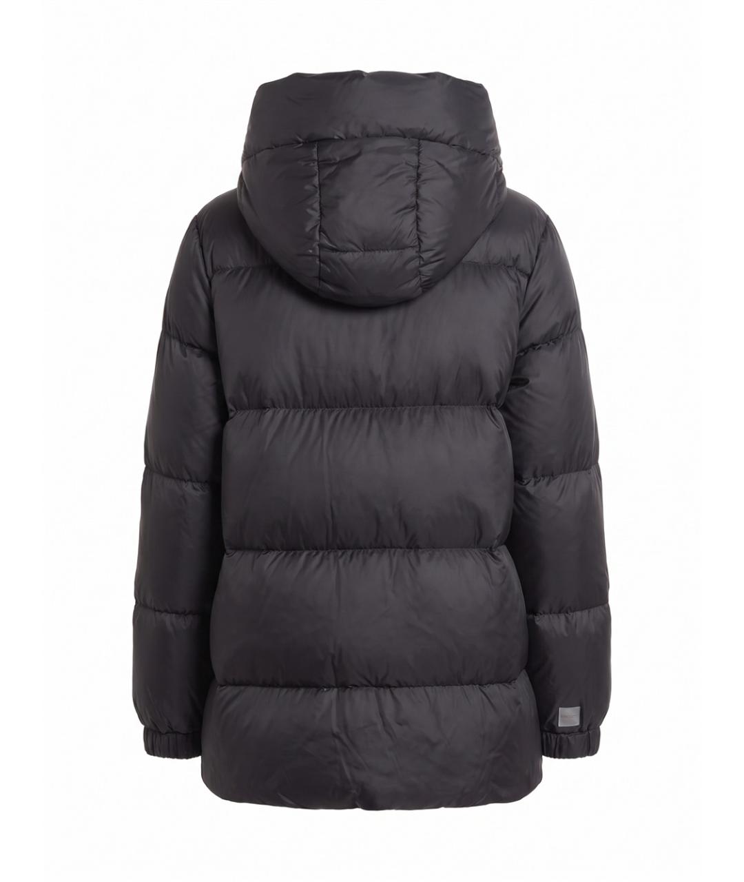 MAX MARA Черный полиэстеровый пуховик, фото 2