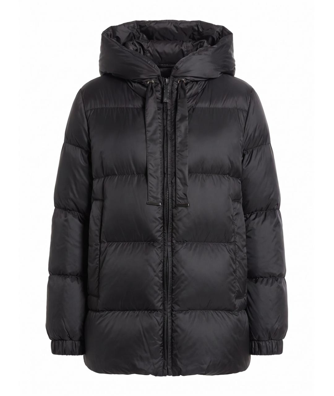 MAX MARA Черный полиэстеровый пуховик, фото 1
