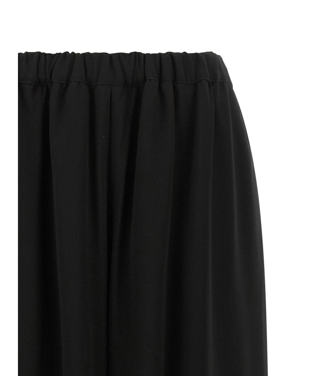 COMME DES GARÇONS Черные шерстяные брюки широкие, фото 3