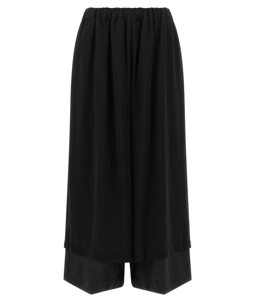 COMME DES GARÇONS Черные шерстяные брюки широкие, фото 1