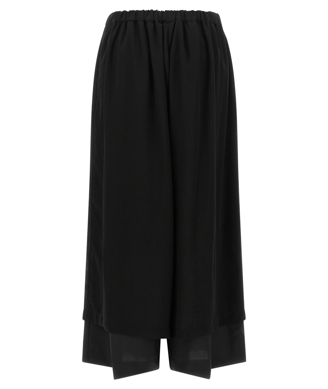 COMME DES GARÇONS Черные шерстяные брюки широкие, фото 2