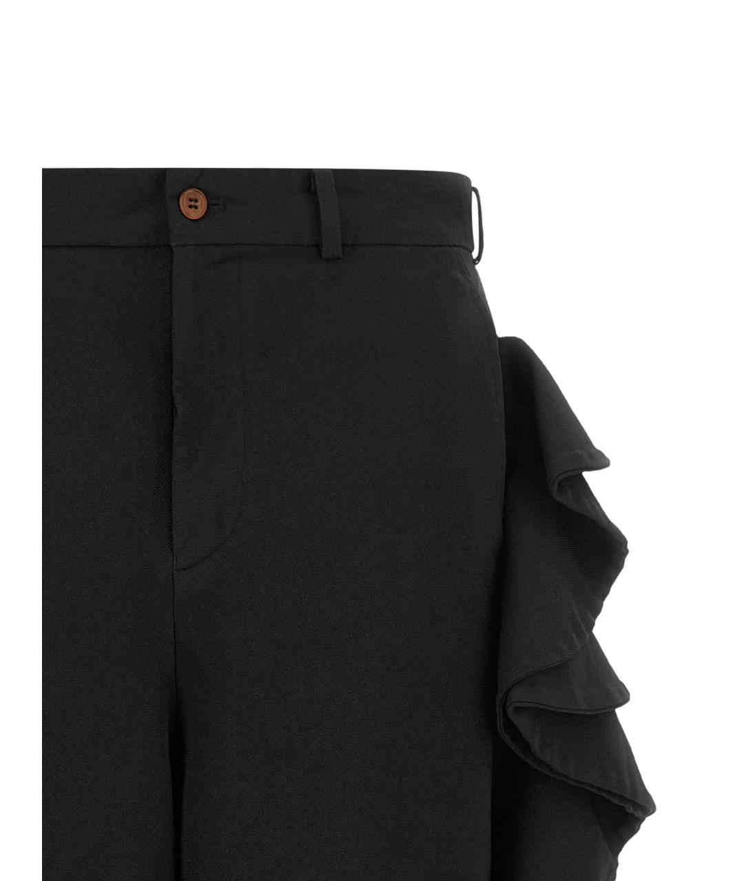 COMME DES GARÇONS Черные полиэстеровые шорты, фото 3