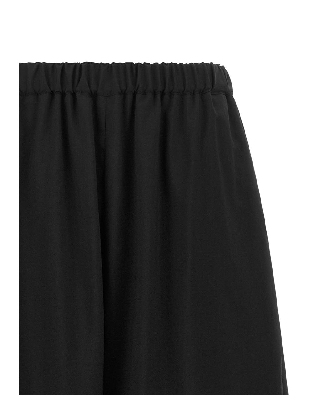 COMME DES GARÇONS Черные шерстяные брюки широкие, фото 3