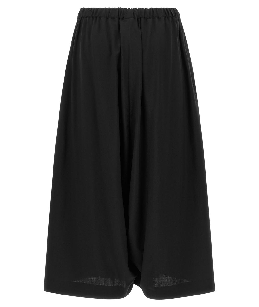 COMME DES GARÇONS Черные шерстяные брюки широкие, фото 2