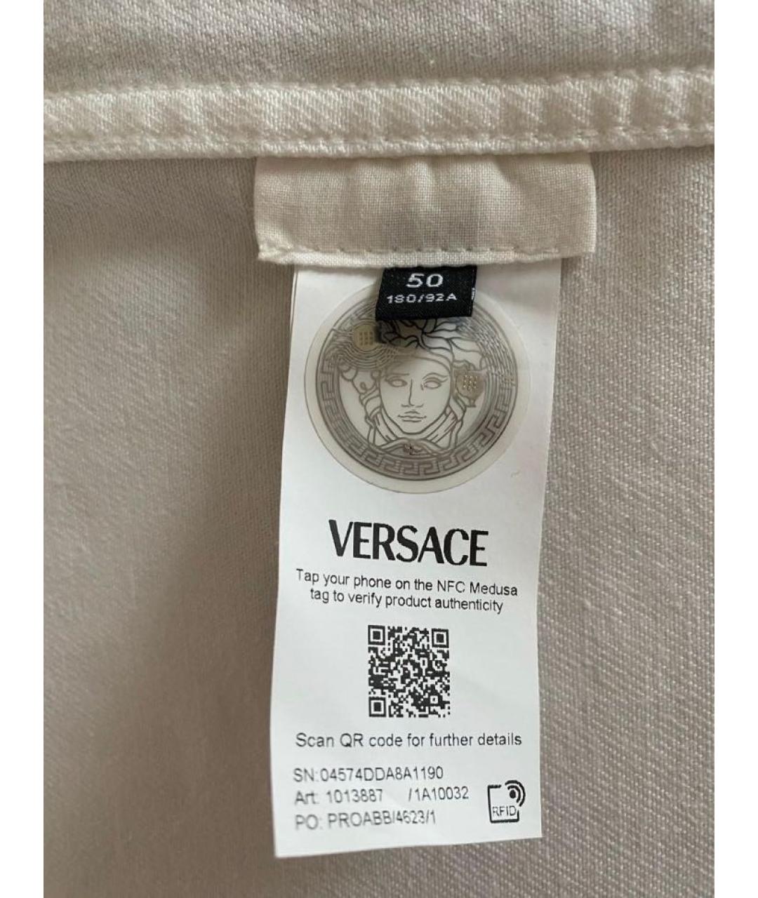 VERSACE Белая деним куртка, фото 6
