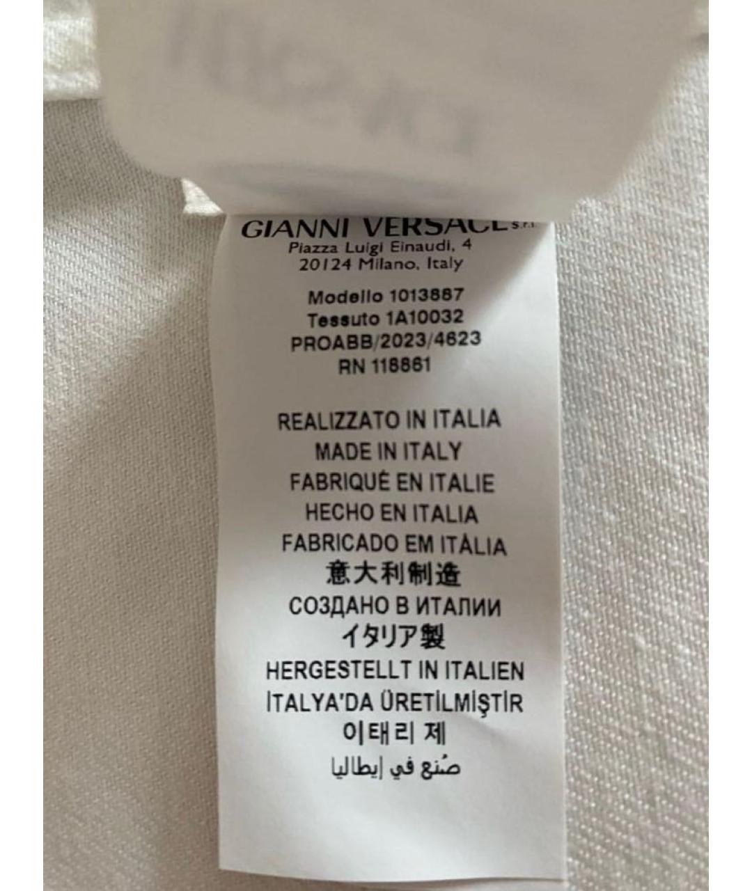 VERSACE Белая деним куртка, фото 7