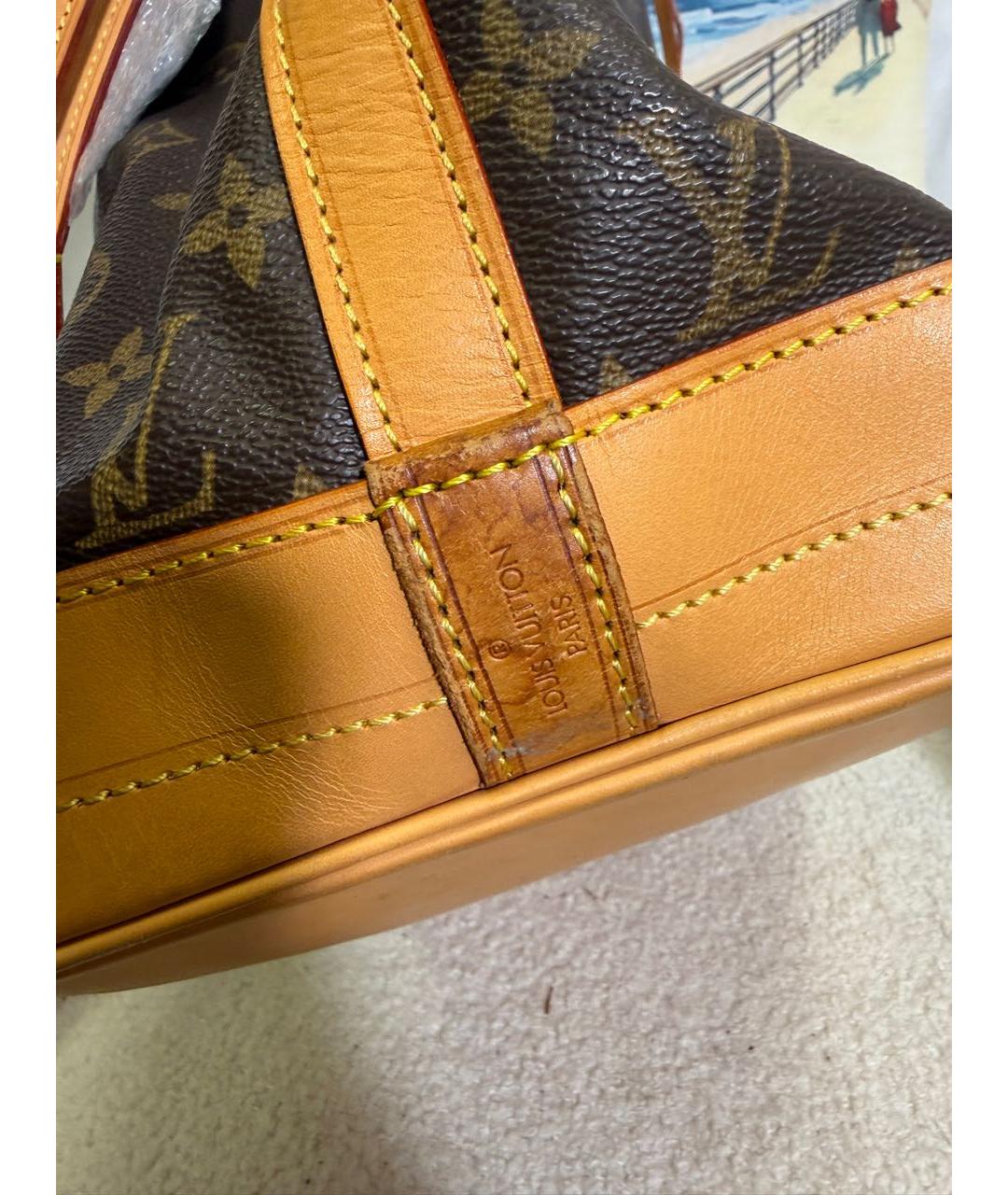 LOUIS VUITTON Коричневая сумка через плечо из канвы, фото 6
