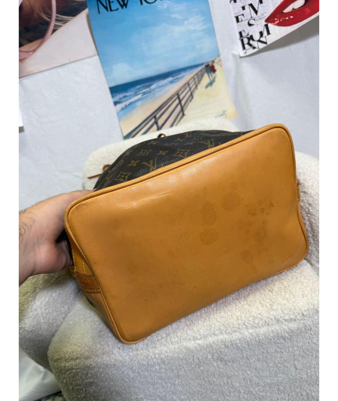 LOUIS VUITTON Коричневая сумка через плечо из канвы, фото 3