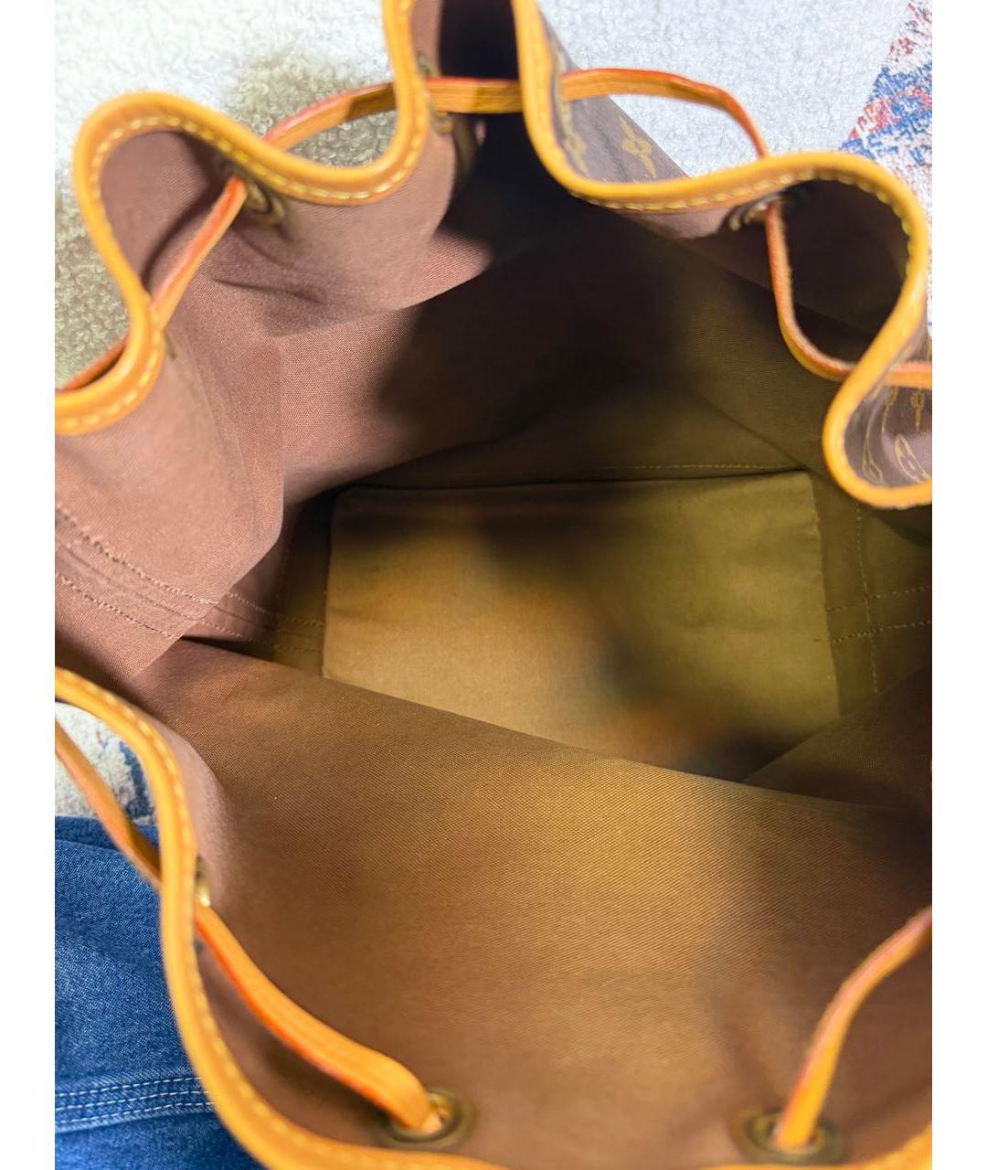 LOUIS VUITTON Коричневая сумка через плечо из канвы, фото 4