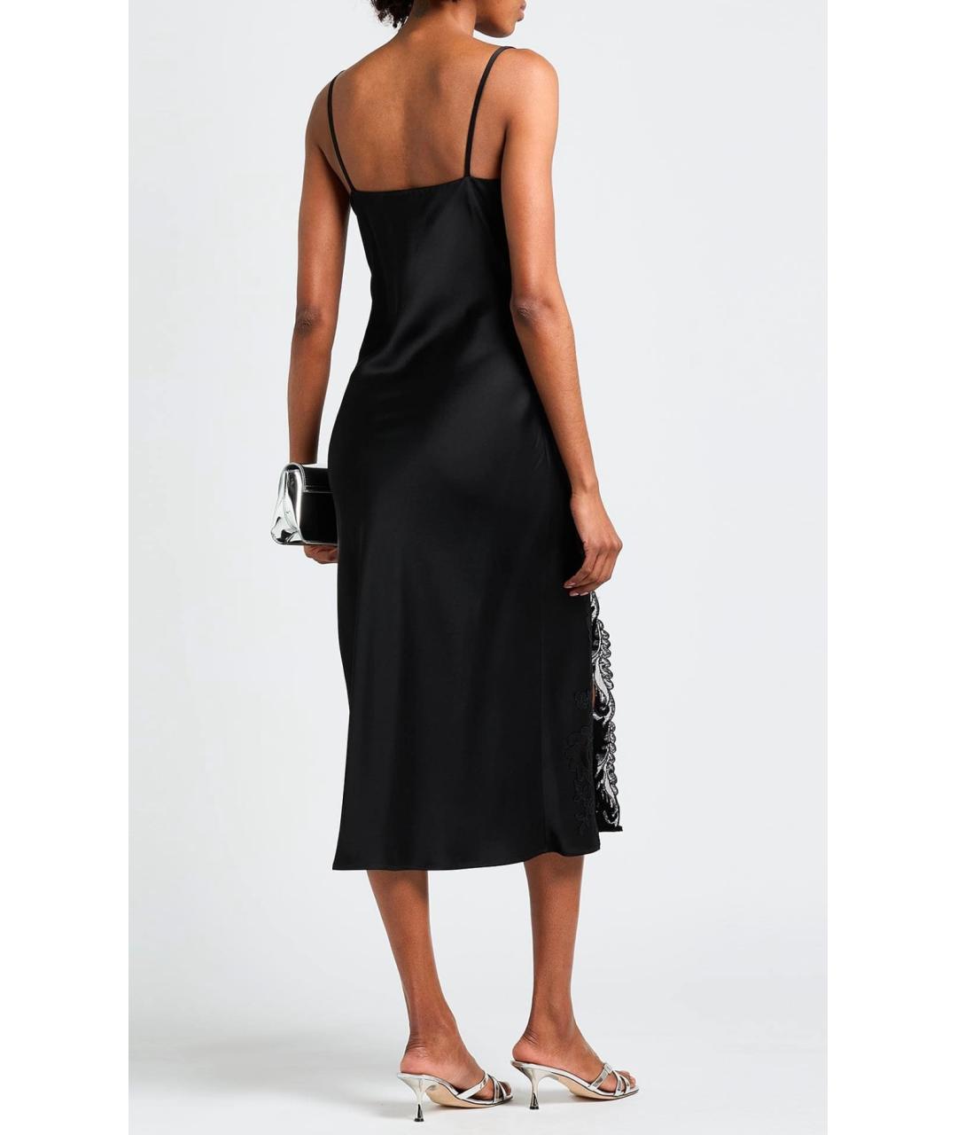 VERSACE Черное ацетатное коктейльное платье, фото 3