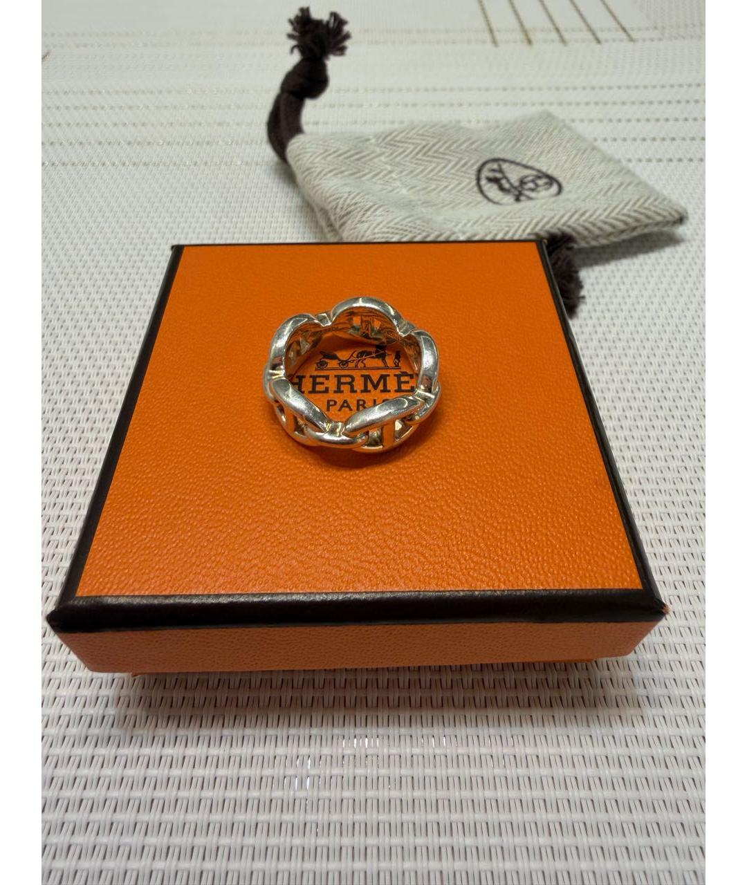 HERMES Серебряное серебряное кольцо, фото 4