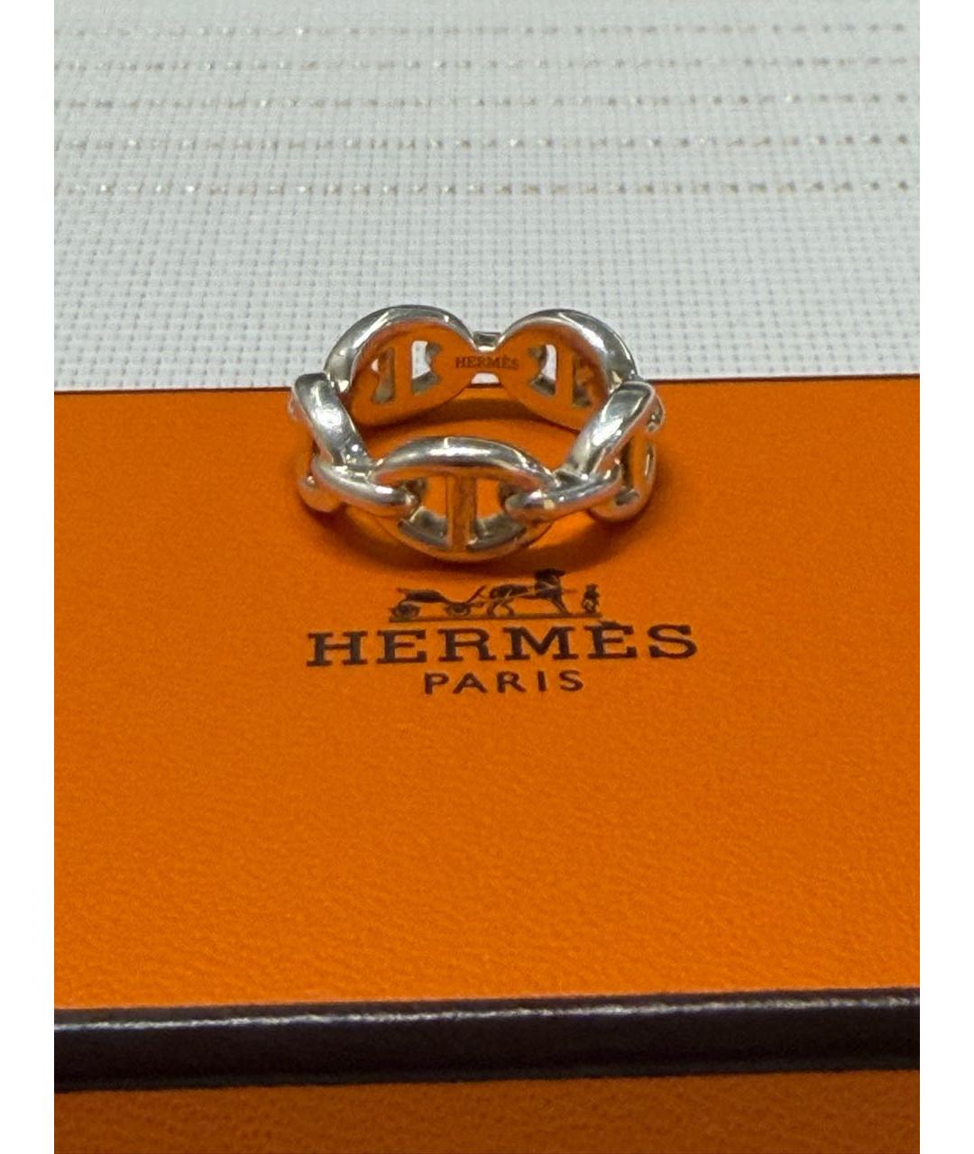 HERMES Серебряное серебряное кольцо, фото 2