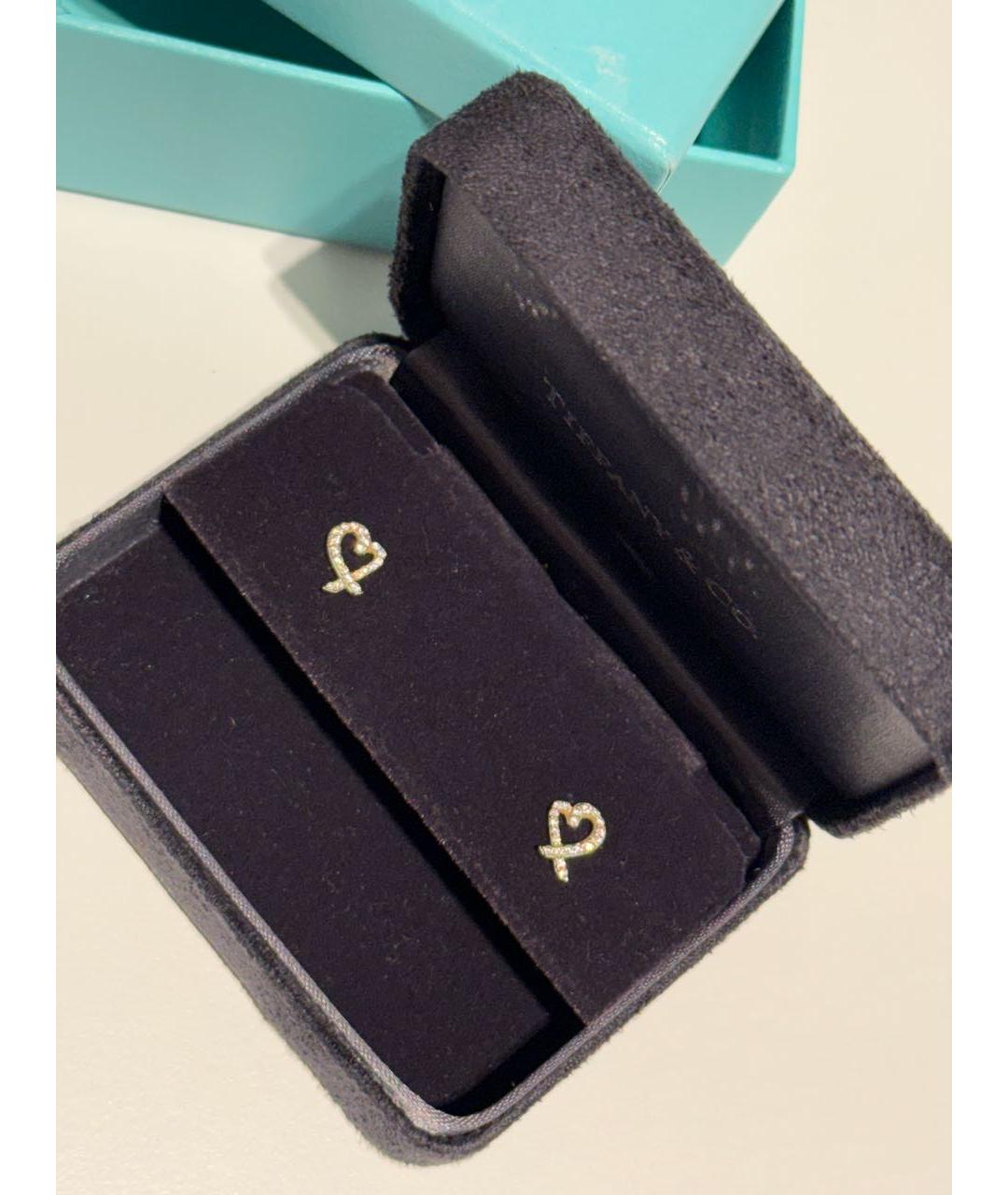 TIFFANY&CO Золотые серьги из белого золота, фото 2
