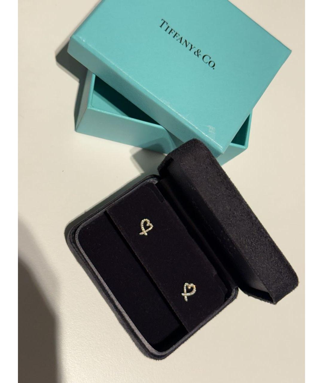 TIFFANY&CO Золотые серьги из белого золота, фото 3