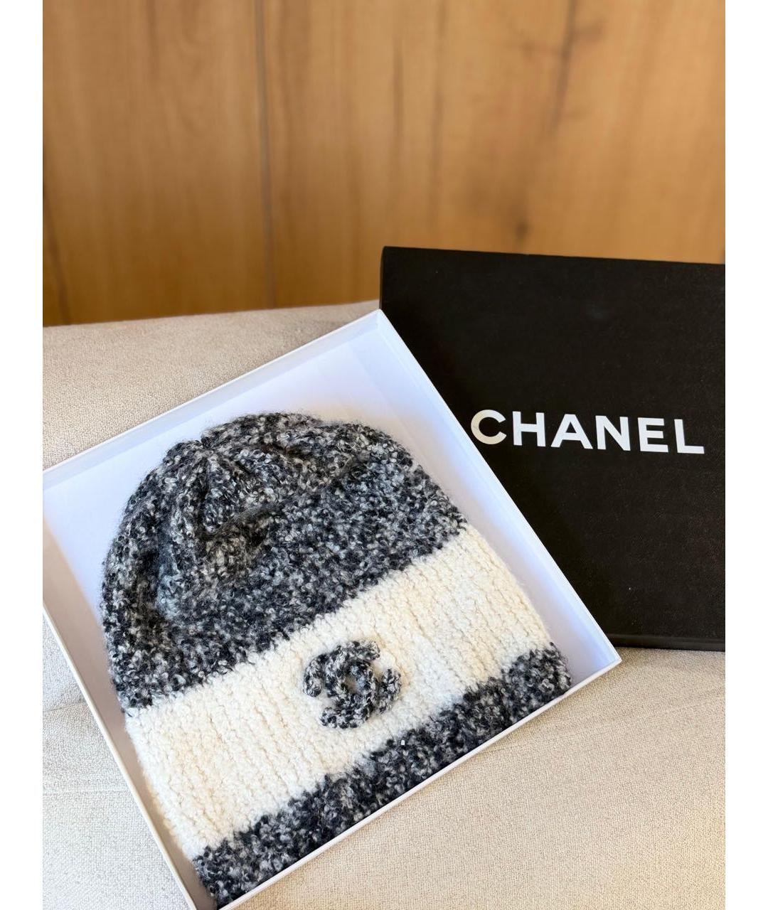 CHANEL Мульти кашемировая шапка, фото 2