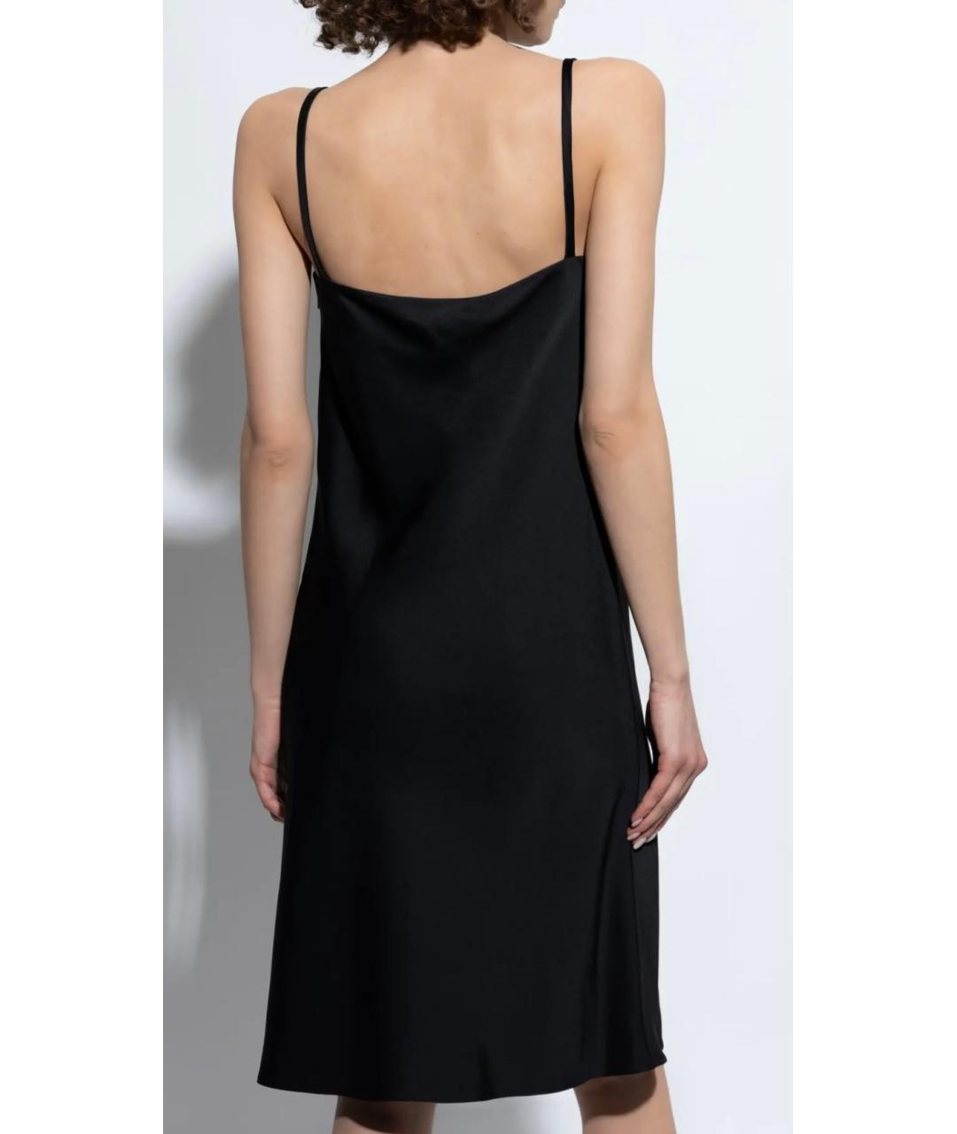 VERSACE Черное ацетатное коктейльное платье, фото 4