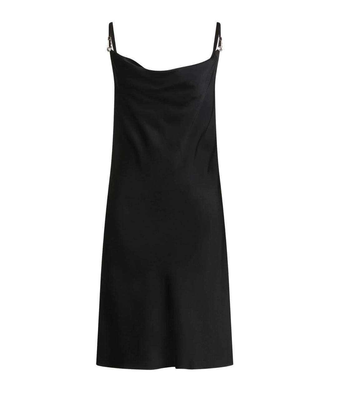 VERSACE Черное ацетатное коктейльное платье, фото 1